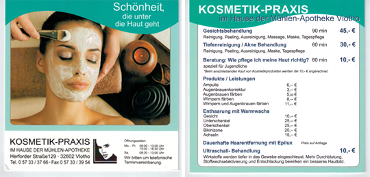 Kosmetik Praxis In Der Muhlen Apotheke Markt Apotheke